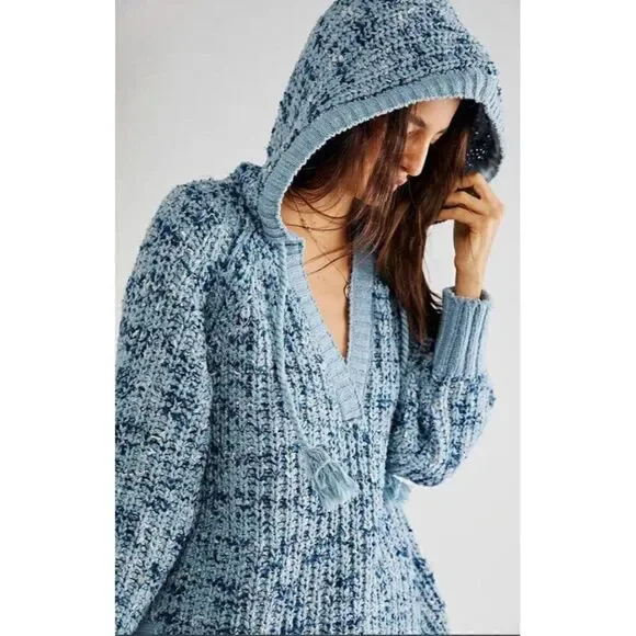 NWT FREE PEOPLE Sz XS NEVER LEAVING HOODIE PULLOVER SWEATER - Picture 3 of 3